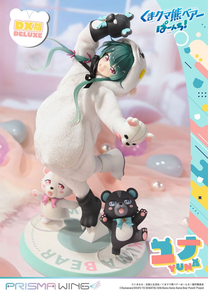 PREORDINE 08/2026 Kuma Kuma Kuma Bear Punch! Prisma Wing PVC Statue 1/7 Yuna Deluxe Version 28 cm (PREORDINE NON CANCELLABILE)