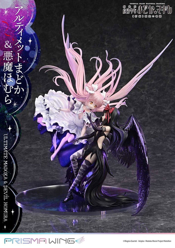 SU ORDINAZIONE Puella Magi Madoka Magica The Movie Rebellion Prisma Wing PVC Statue 1/7 Ultimate Madoka & Devil Homura 43 cm *PREZZO SPECIALE* ESAURITO