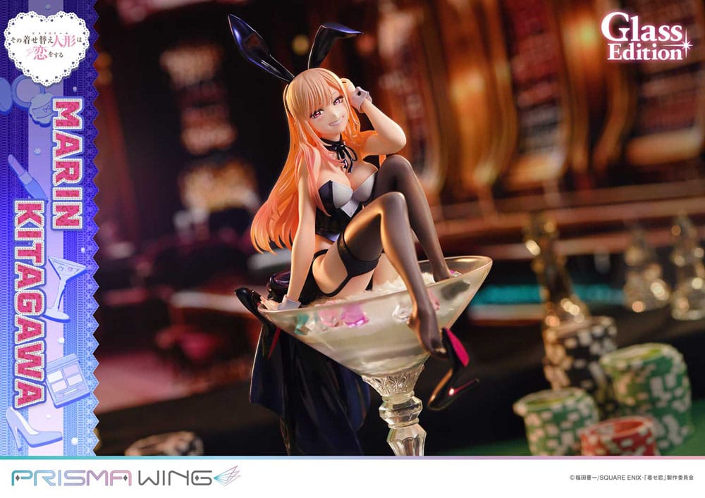 PREORDINE+ 04/2026 My Dress-Up Darling Prisma Wing PVC Statue 1/7 Marin Kitagawa Glass Edition 29 cm