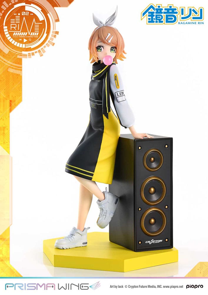 SU ORDINAZIONE Vocaloid Piapro Characters Prisma Wing PVC Statue 1/7 Kagamine Rin (Art by lack) 21 cm