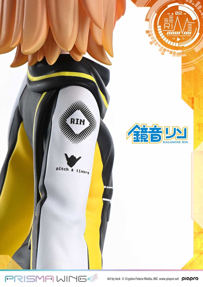SU ORDINAZIONE Vocaloid Piapro Characters Prisma Wing PVC Statue 1/7 Kagamine Rin (Art by lack) 21 cm