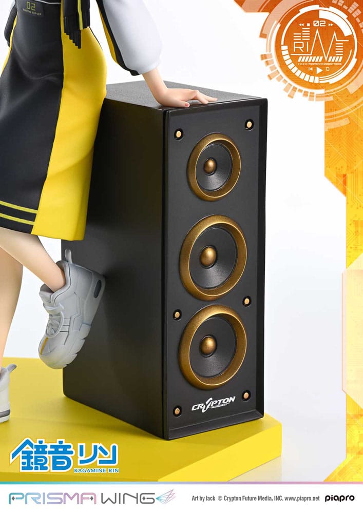 SU ORDINAZIONE Vocaloid Piapro Characters Prisma Wing PVC Statue 1/7 Kagamine Rin (Art by lack) 21 cm
