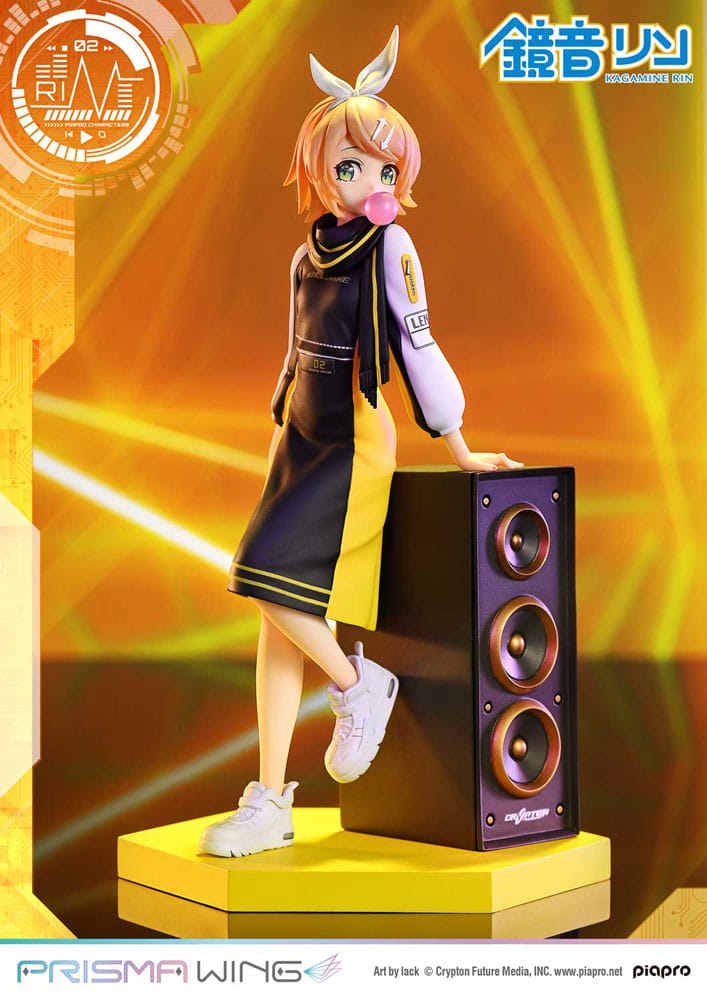 SU ORDINAZIONE Vocaloid Piapro Characters Prisma Wing PVC Statue 1/7 Kagamine Rin (Art by lack) 21 cm
