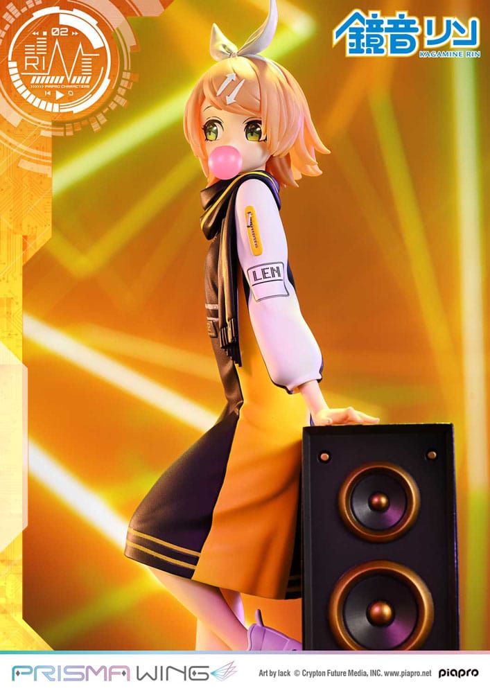 SU ORDINAZIONE Vocaloid Piapro Characters Prisma Wing PVC Statue 1/7 Kagamine Rin (Art by lack) 21 cm