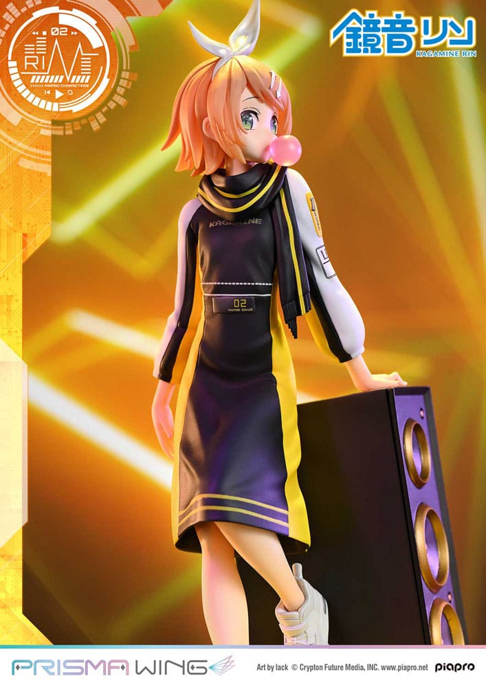 SU ORDINAZIONE Vocaloid Piapro Characters Prisma Wing PVC Statue 1/7 Kagamine Rin (Art by lack) 21 cm