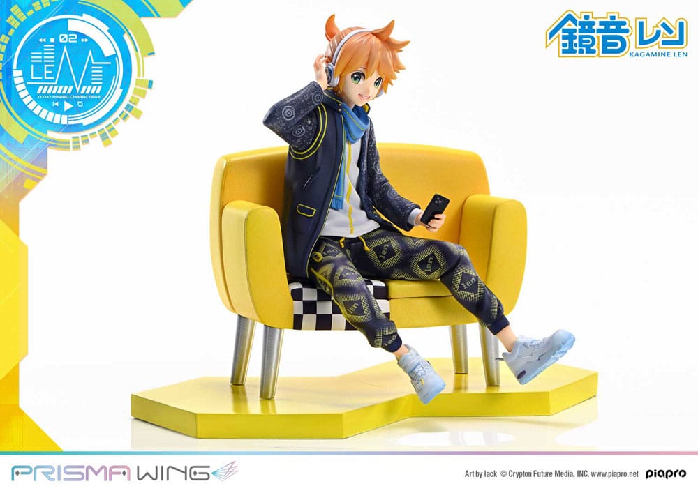 PREORDER+ 10/2026 Vocaloid Piapro Characters Prisma Wing PVC Statue 1/7 Kagamine Len (Art by lack) 18 cm
