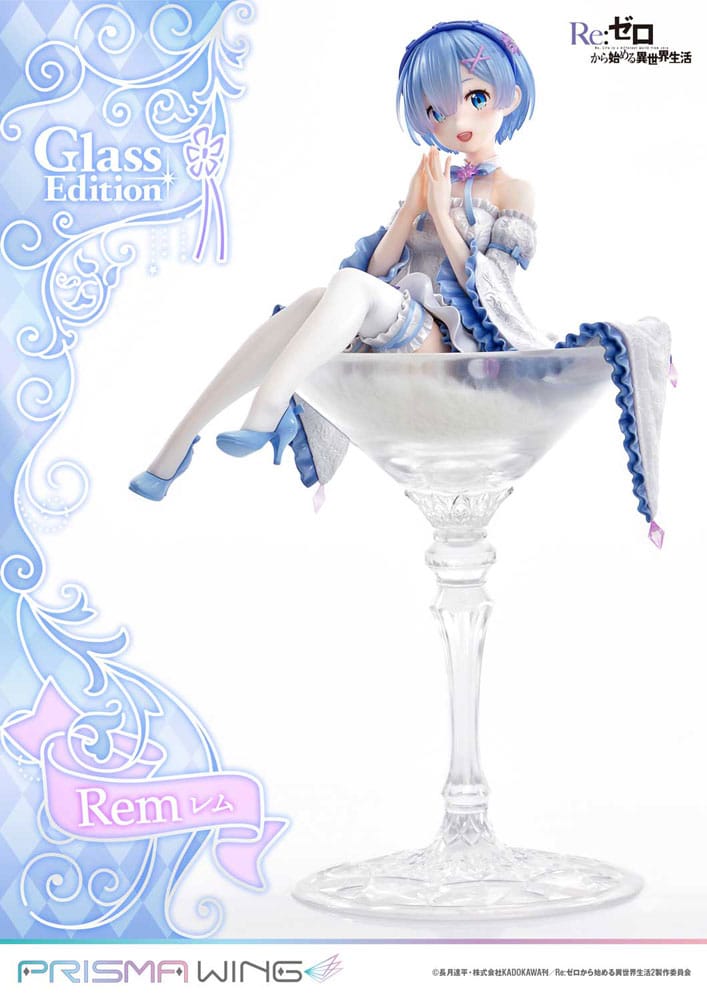 SU ORDINAZIONE Re:Zero - Starting Life in Another World Prisma Wing PVC Statue 1/7 Rem Glass Edition 23 cm