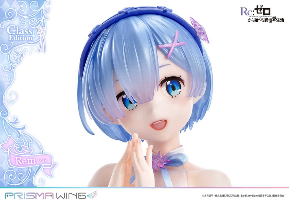 SU ORDINAZIONE Re:Zero - Starting Life in Another World Prisma Wing PVC Statue 1/7 Rem Glass Edition 23 cm