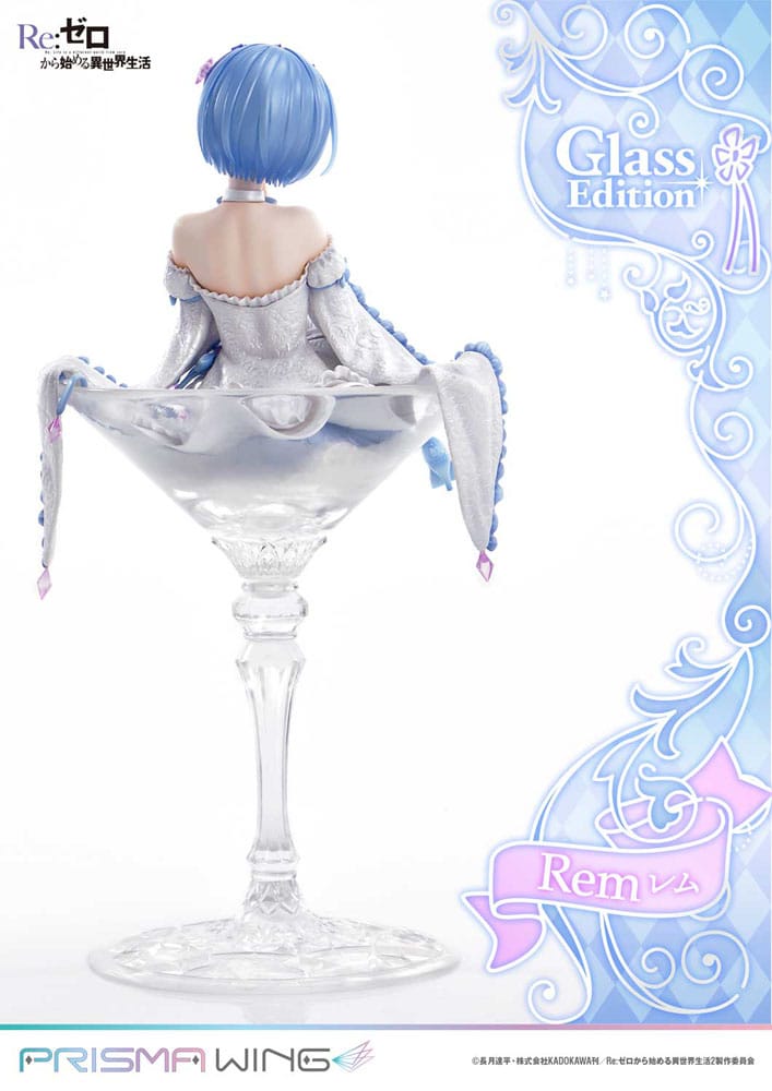 SU ORDINAZIONE Re:Zero - Starting Life in Another World Prisma Wing PVC Statue 1/7 Rem Glass Edition 23 cm