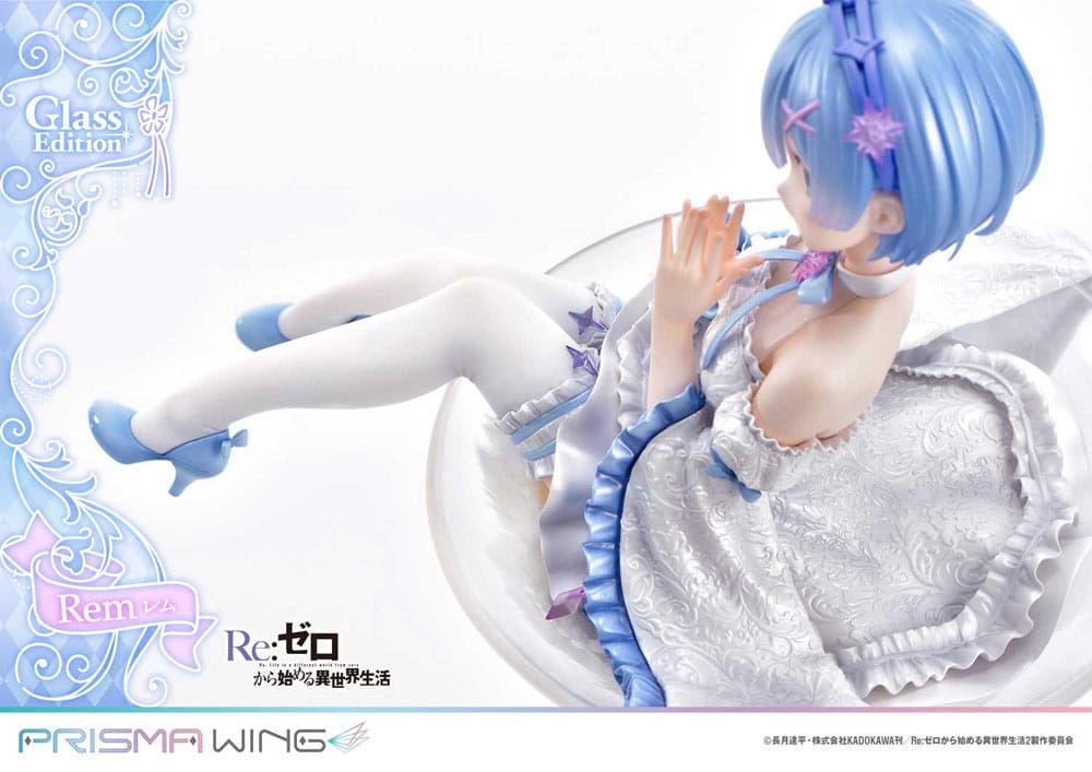 SU ORDINAZIONE Re:Zero - Starting Life in Another World Prisma Wing PVC Statue 1/7 Rem Glass Edition 23 cm