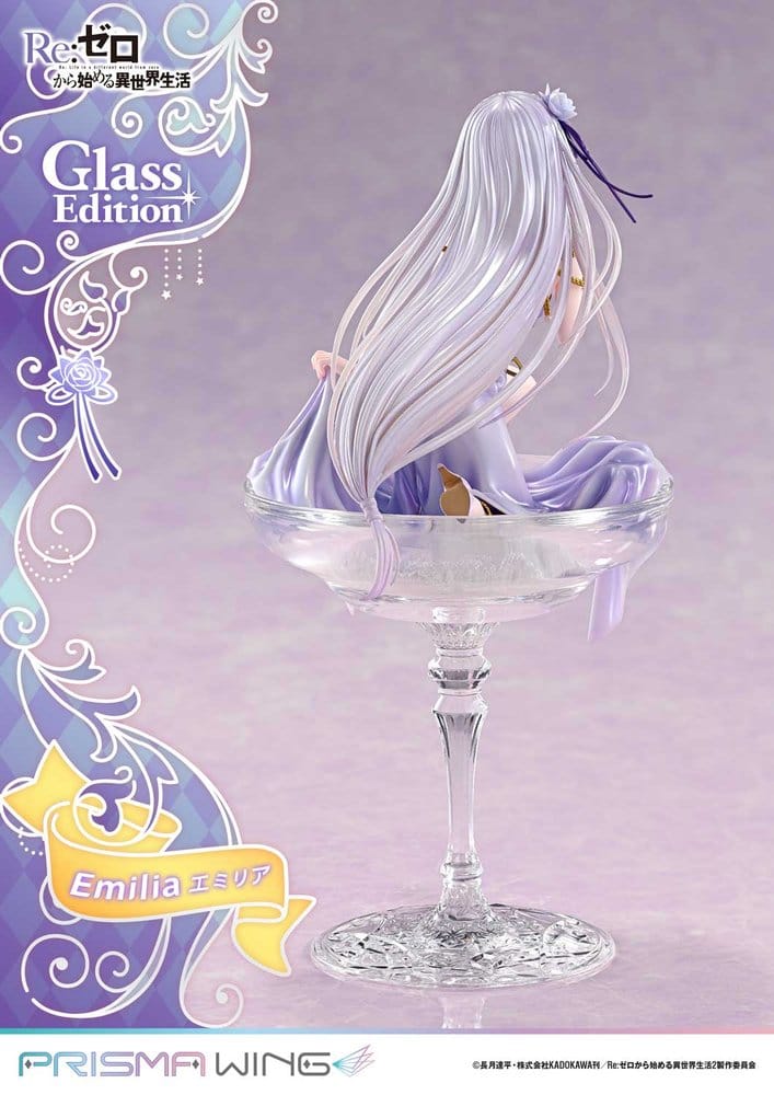 PREORDINE+ 08/2028 Re:Zero Prisma Wing Statue 1/7 Emilia Glass Edition 29 cm
