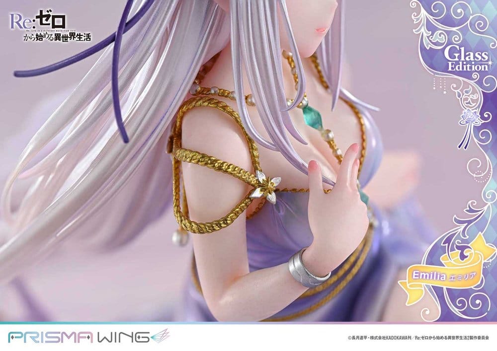 PREORDINE+ 08/2028 Re:Zero Prisma Wing Statue 1/7 Emilia Glass Edition 29 cm