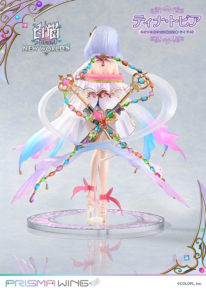 PREORDINE 11/2025 White Cat Project Prisma Wing Statue 1/7 Tina Topia (The 10 Billion Tridollars of Neon Island) 22 cm (PREORDINE NON CANCELLABILE)
