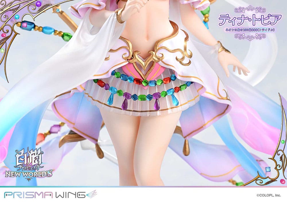 PREORDINE 11/2025 White Cat Project Prisma Wing Statue 1/7 Tina Topia (The 10 Billion Tridollars of Neon Island) 22 cm (PREORDINE NON CANCELLABILE)