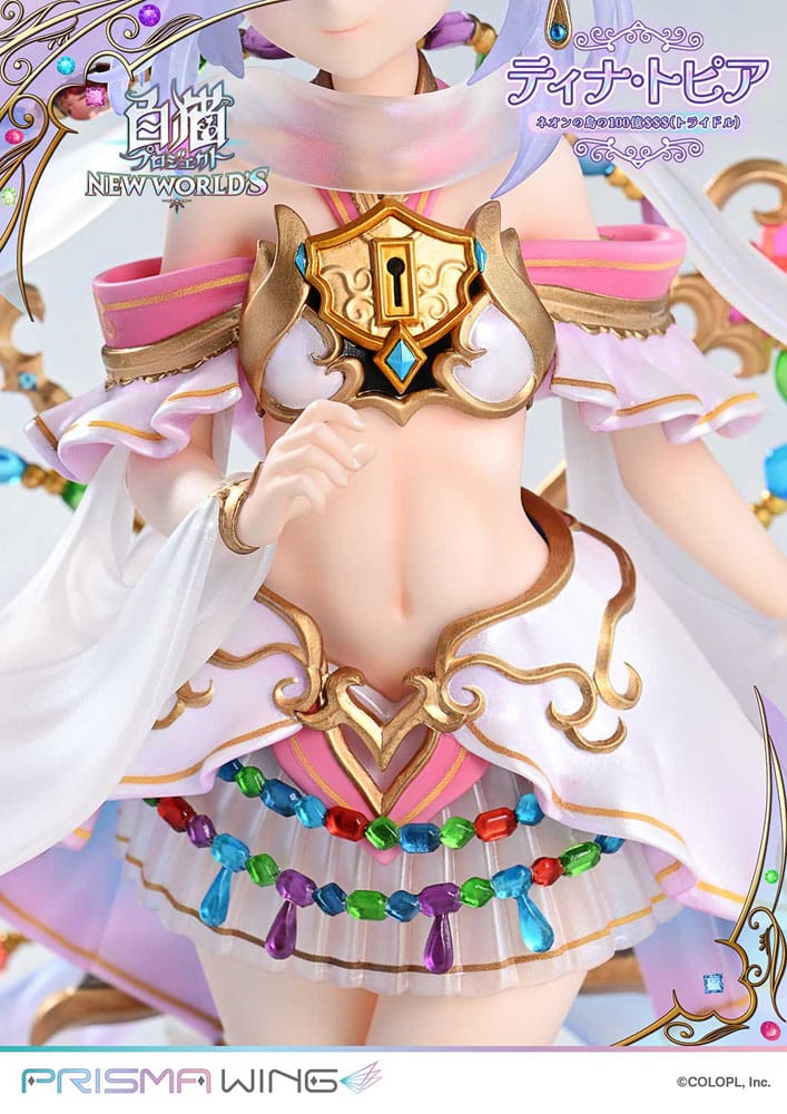 PREORDINE 11/2025 White Cat Project Prisma Wing Statue 1/7 Tina Topia (The 10 Billion Tridollars of Neon Island) 22 cm (PREORDINE NON CANCELLABILE)