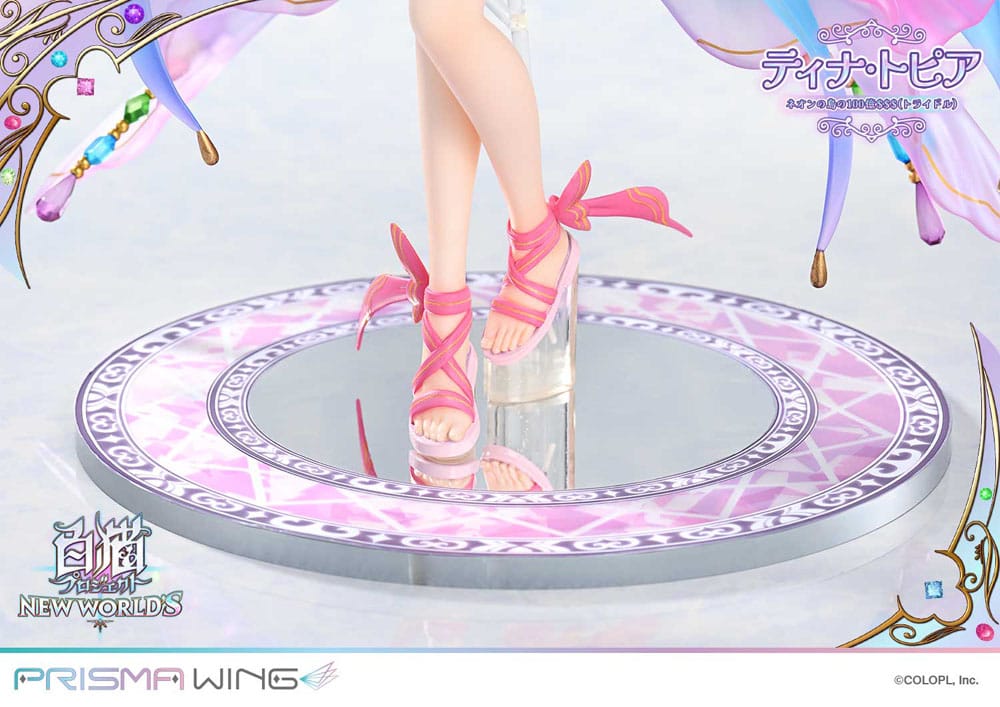 PREORDINE 11/2025 White Cat Project Prisma Wing Statue 1/7 Tina Topia (The 10 Billion Tridollars of Neon Island) 22 cm (PREORDINE NON CANCELLABILE)