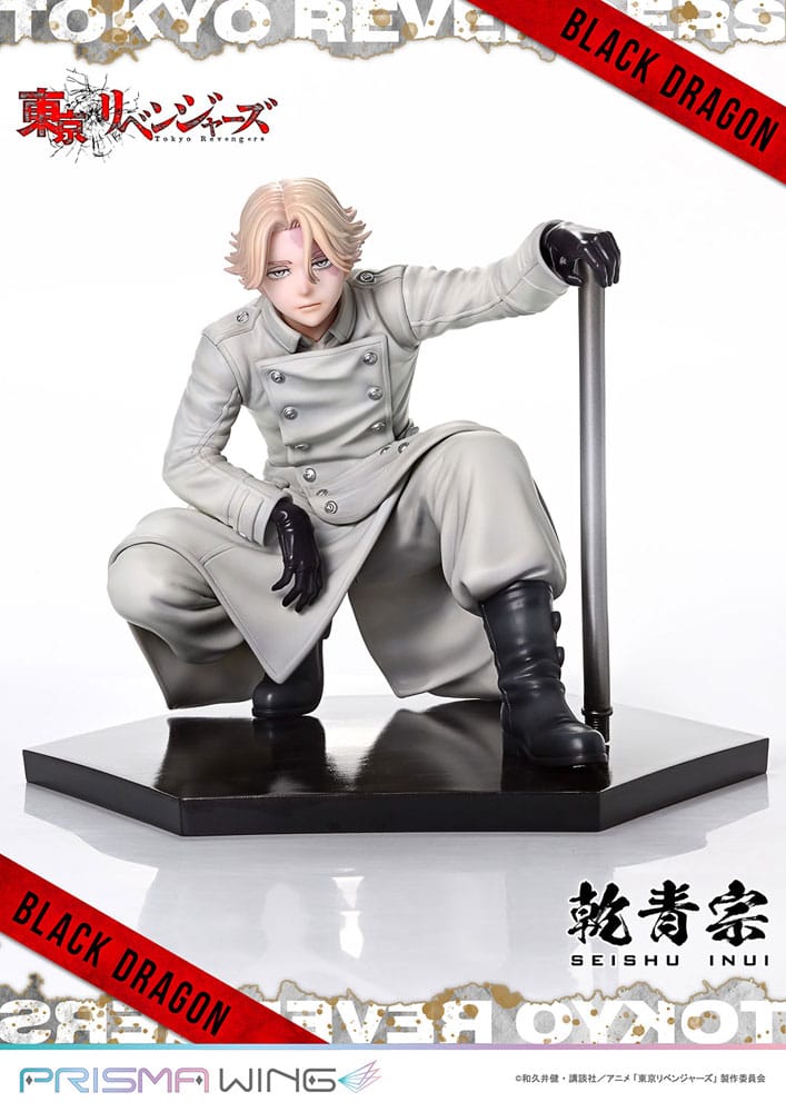 SU ORDINAZIONE Tokyo Revengers Prisma Wing PVC Statue 1/7 Seishu Inui 14 cm