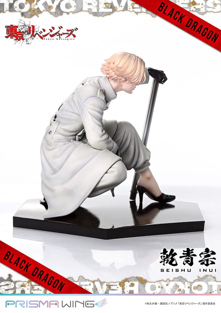 PREORDINE 10/2025 Tokyo Revengers Prisma Wing Seishu Inui 14 cm Statue 1/7 (PREORDINE NON CANCELLABILE)