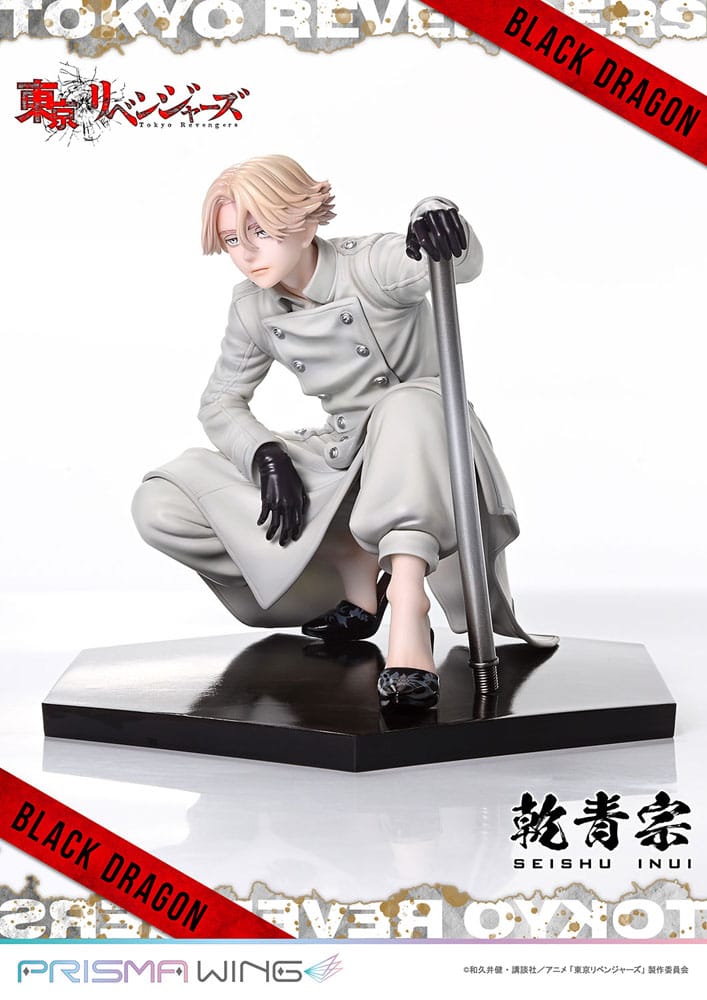 PREORDINE 10/2025 Tokyo Revengers Prisma Wing Seishu Inui 14 cm Statue 1/7 (PREORDINE NON CANCELLABILE)