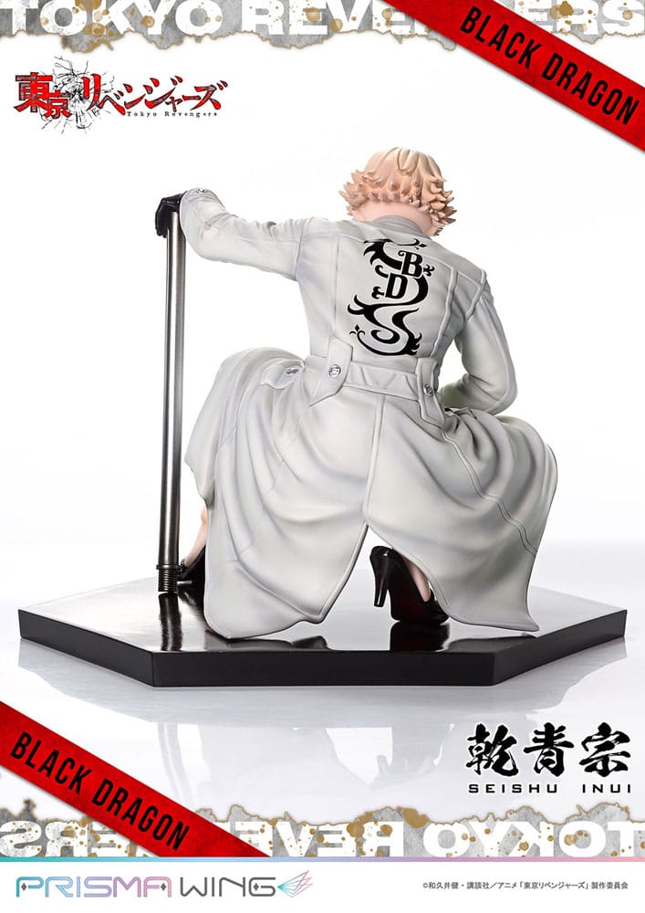 SU ORDINAZIONE Tokyo Revengers Prisma Wing PVC Statue 1/7 Seishu Inui 14 cm