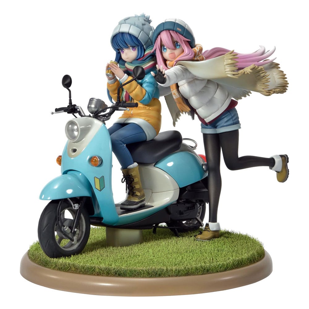 SU ORDINAZIONE Laid-Back Camp Prisma Wing PVC Statue 1/7 Nadeshiko Kagamihara & Rin Shima 24 cm *PREZZO SPECIALE* ESAURITO