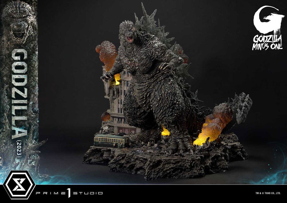 AUF BESTELLUNG Godzilla Minus One Diorama Masterline Serie Godzilla 2023 Bonus Version 70 cm