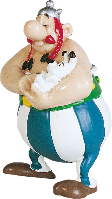 🧪 LAB | SU ORDINAZIONE Asterix Figure Obelix with Dogmatix 8 cm