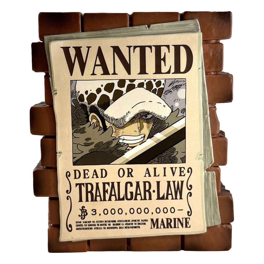 SU ORDINAZIONE One Piece Coin Bank Law Wanted