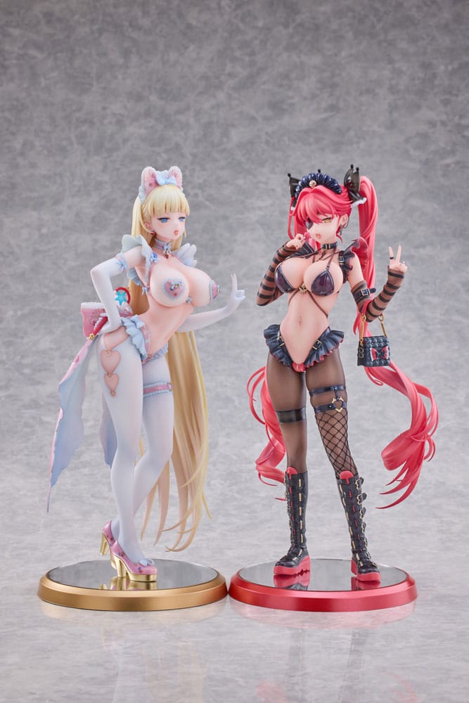 PREORDINE CHIUSO 05/2025 Original Character PVC Statues 1/5 Stella & Sadie Illustrated by Mendokusai 31 cm (18+) (PREORDINE NON CANCELLABILE)