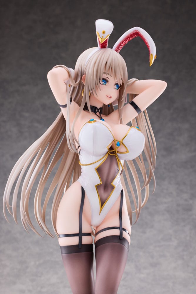PREORDINE CHIUSO 05/2026 Original Character PVC Statue 1/4 White Bunny Onee-san Illustrated by sakiyamama Deluxe Ver. 43 cm (18+) (PREORDINE NON CANCELLABILE)