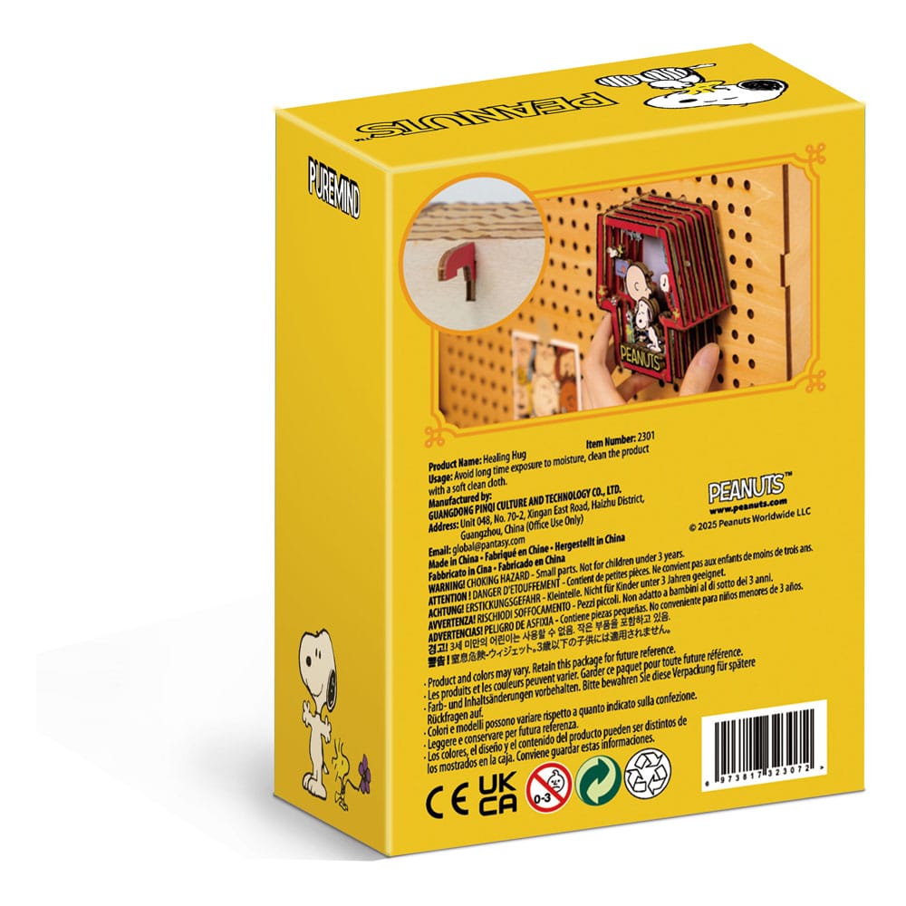 🧪 LAB | SU ORDINAZIONE Peanuts Puremind Model Kit Wooden Theater Healing Hug