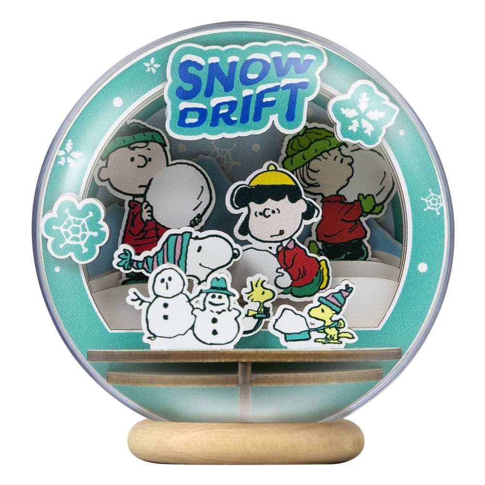 SU ORDINAZIONE Peanuts Puremind Model Kit Wooden Theater Globe Snow Drift