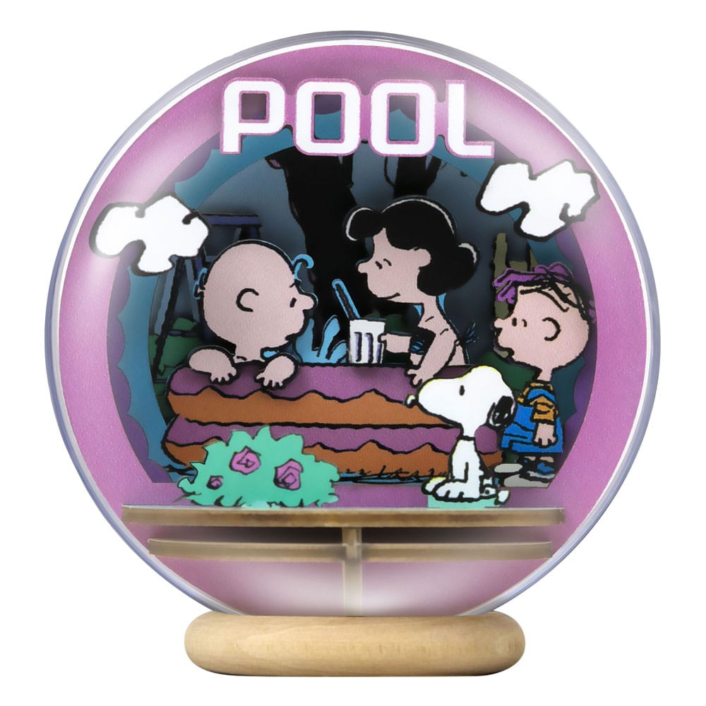 Auf Bestellung gefertigt: Peanuts Puremind Modellbausatz aus Holz, Theaterglobus, Cool Pool