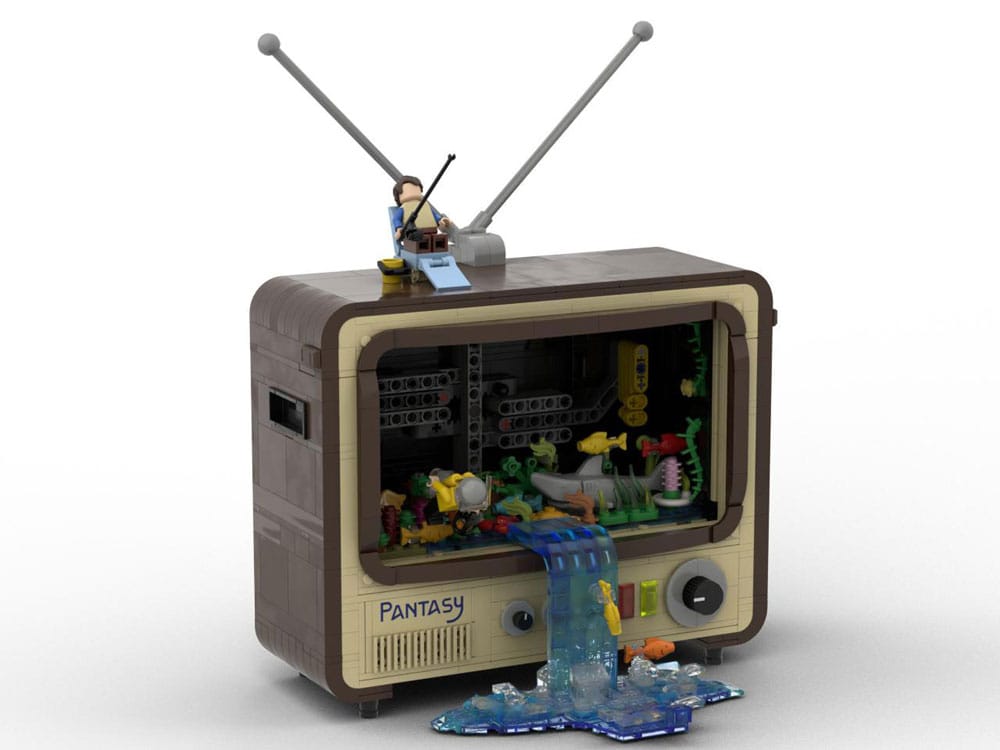 SU ORDINAZIONE Original-Retro Series Construction Set Vintage Television 19 cm