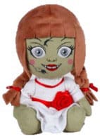 Auf Bestellung gefertigte Annabelle-Plüschfigur, sitzend, 22 cm
