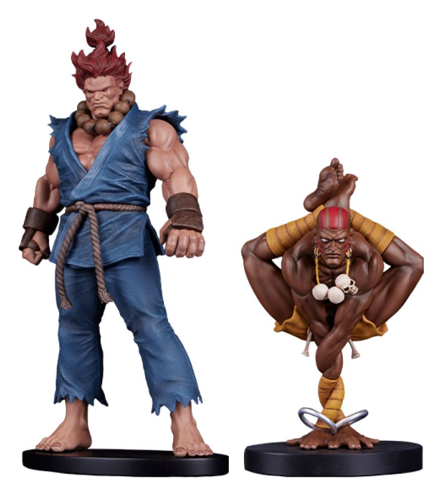 SU ORDINAZIONE Street Fighter PVC Statues 1/10 Akuma & Dhalsim 21 cm