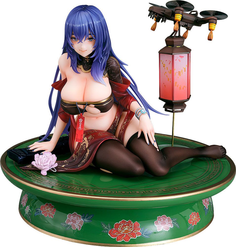SU ORDINAZIONE Girls Frontline PVC Statue 1/6 DP-12: Echeveria Lantern Crimson 13 cm *PREZZO SPECIALE*