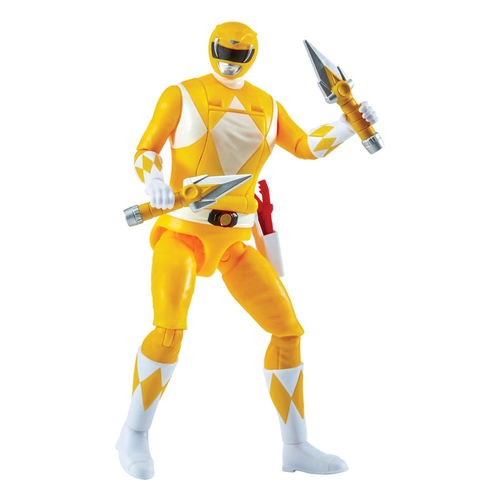 SU ORDINAZIONE Mighty Morphin Power Rangers Action Figure Auto-Morphin Yellow Ranger 12 cm