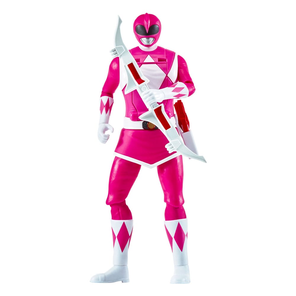 Auf Bestellung gefertigte Mighty Morphin Power Rangers Actionfigur Auto-Morphin Pink Ranger 12 cm