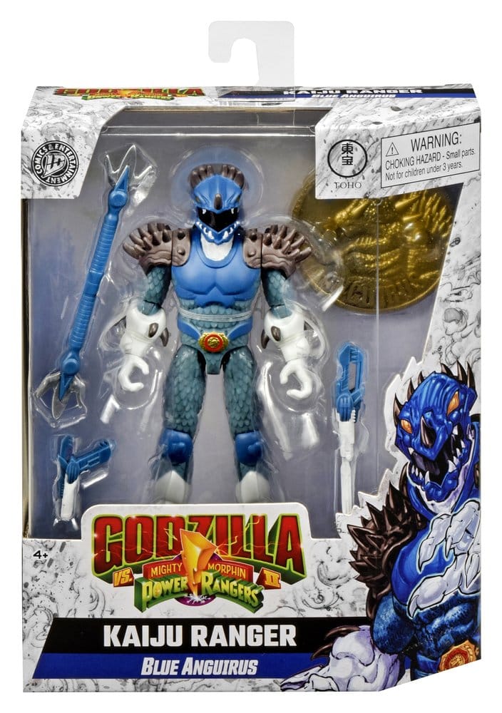 🧪 LAB | SU ORDINAZIONE Mighty Morphin Power Rangers x Godzilla Action Figure Blue Anguirus