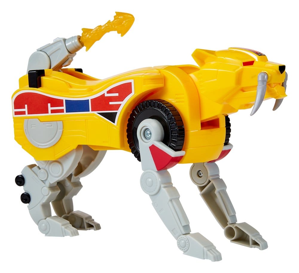 🧪 LAB | SU ORDINAZIONE Mighty Morphin Power Rangers Combinable Dinozord Action Figure Sabertooth Tiger 20 cm