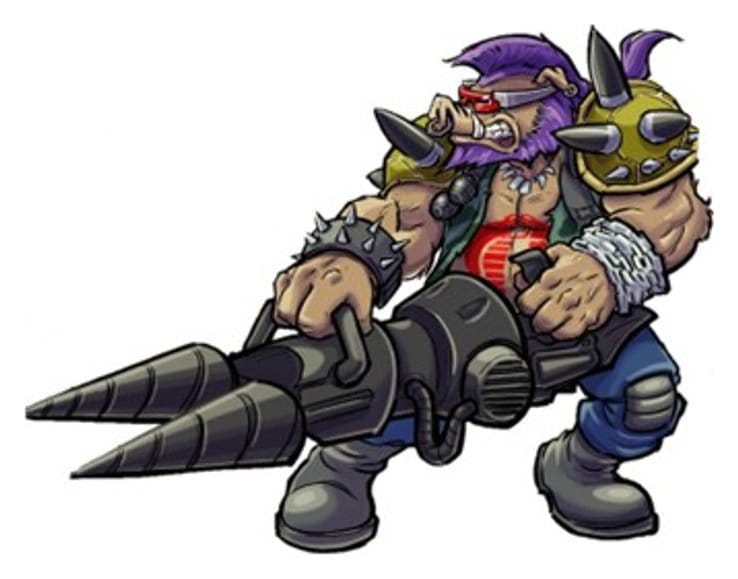 🧪 LAB | SU ORDINAZIONE Teenage Mutant Ninja Turtles x G.I. Joe Crossover Classics Action Figure Rocksteady x Dreadnok Buzzer 12 cm