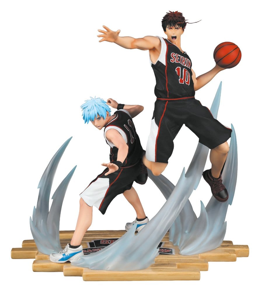 🧪 LAB | SU ORDINAZIONE Kuroko's Basket Resin Statue 1/6 Tetsuya Kuroko & Taiga Kagami Black Jersey Edition 41 cm