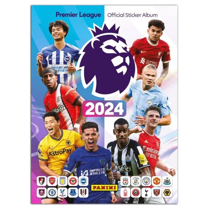 Premier League Offizielle Sticker-Kollektion 2024 – Album (auf Bestellung gefertigt) *Englische Version* *SONDERPREIS*