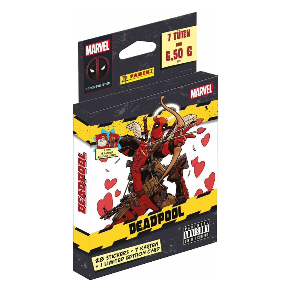 SU ORDINAZIONE Deadpool Sticker & Trading Card Collection Eco-Blister *German Version*