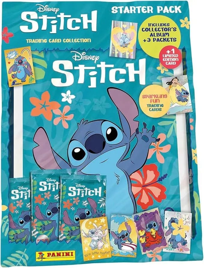 SU ORDINAZIONE Stitch Trading Cards Starter Pack *German Version*