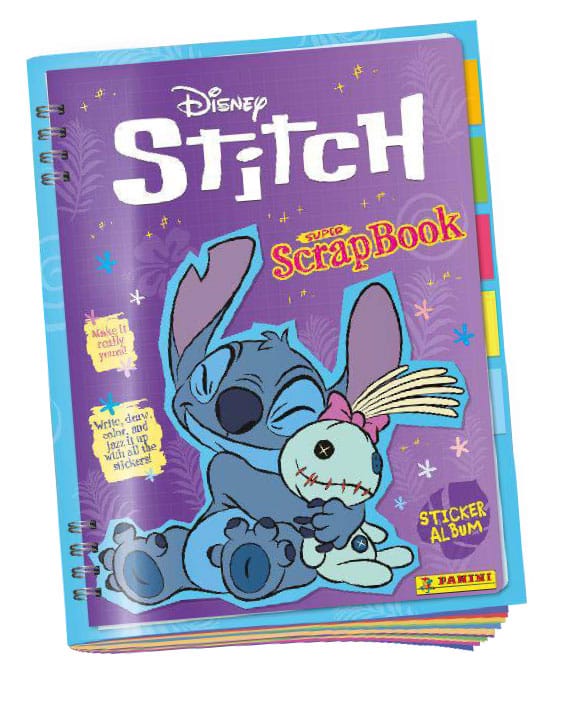 SU ORDINAZIONE Stitch Super ScrapBook Sticker Collection Album *German Version*