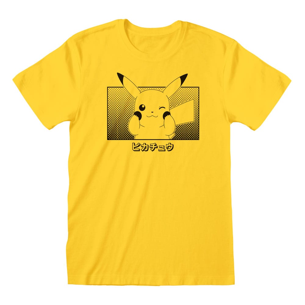 SU ORDINAZIONE Pokemon T-Shirt Pikachu Katakana Size M