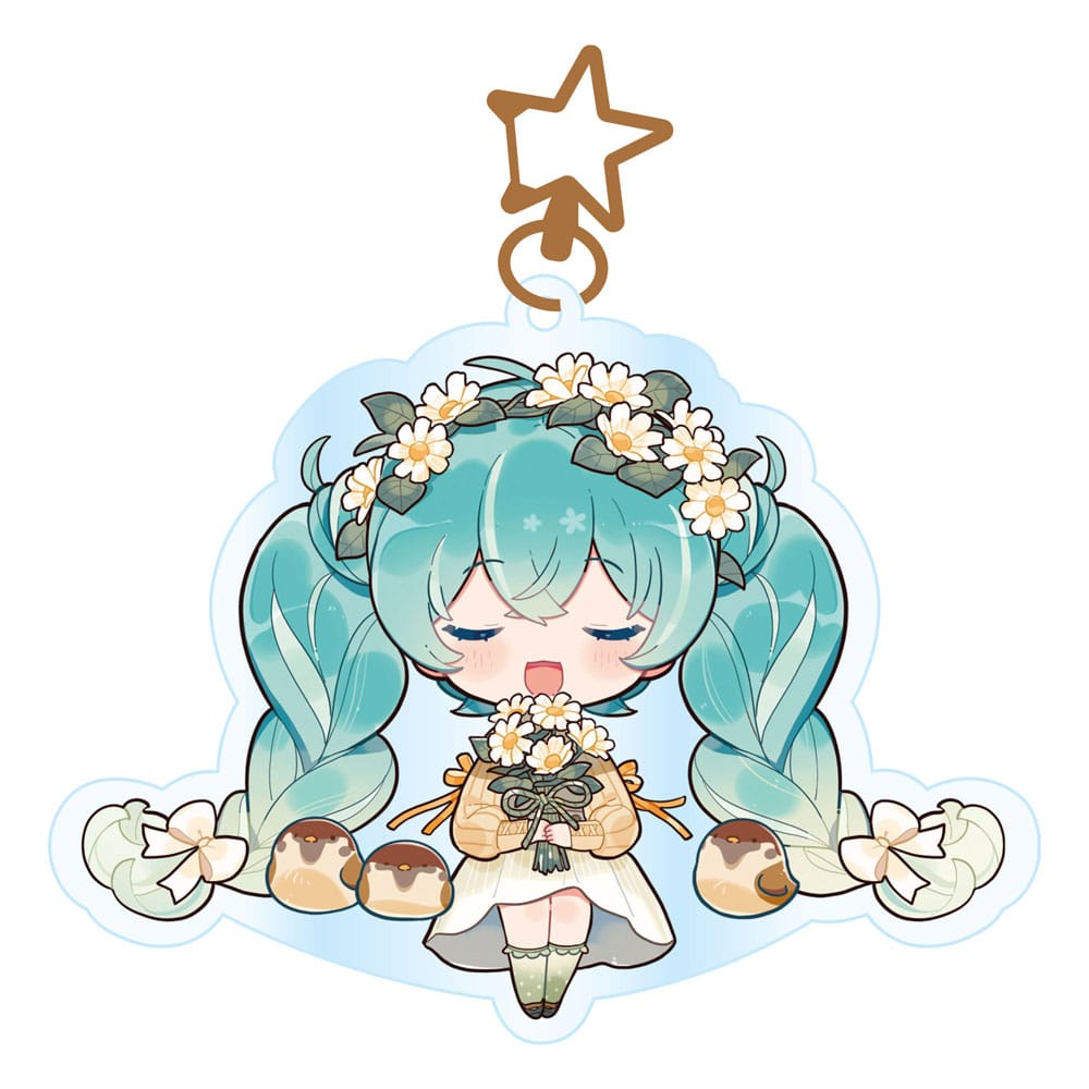 SU ORDINAZIONE Hatsune Miku Acrylic Keychain Kawaii Autumn Time