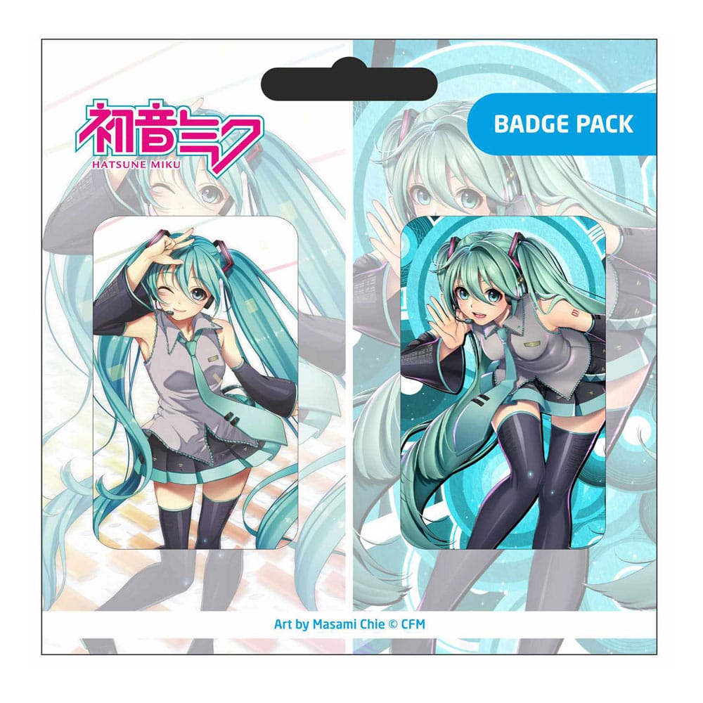 MADE TO ORDER Hatsune Miku Pin Badges 2-Pack Set D